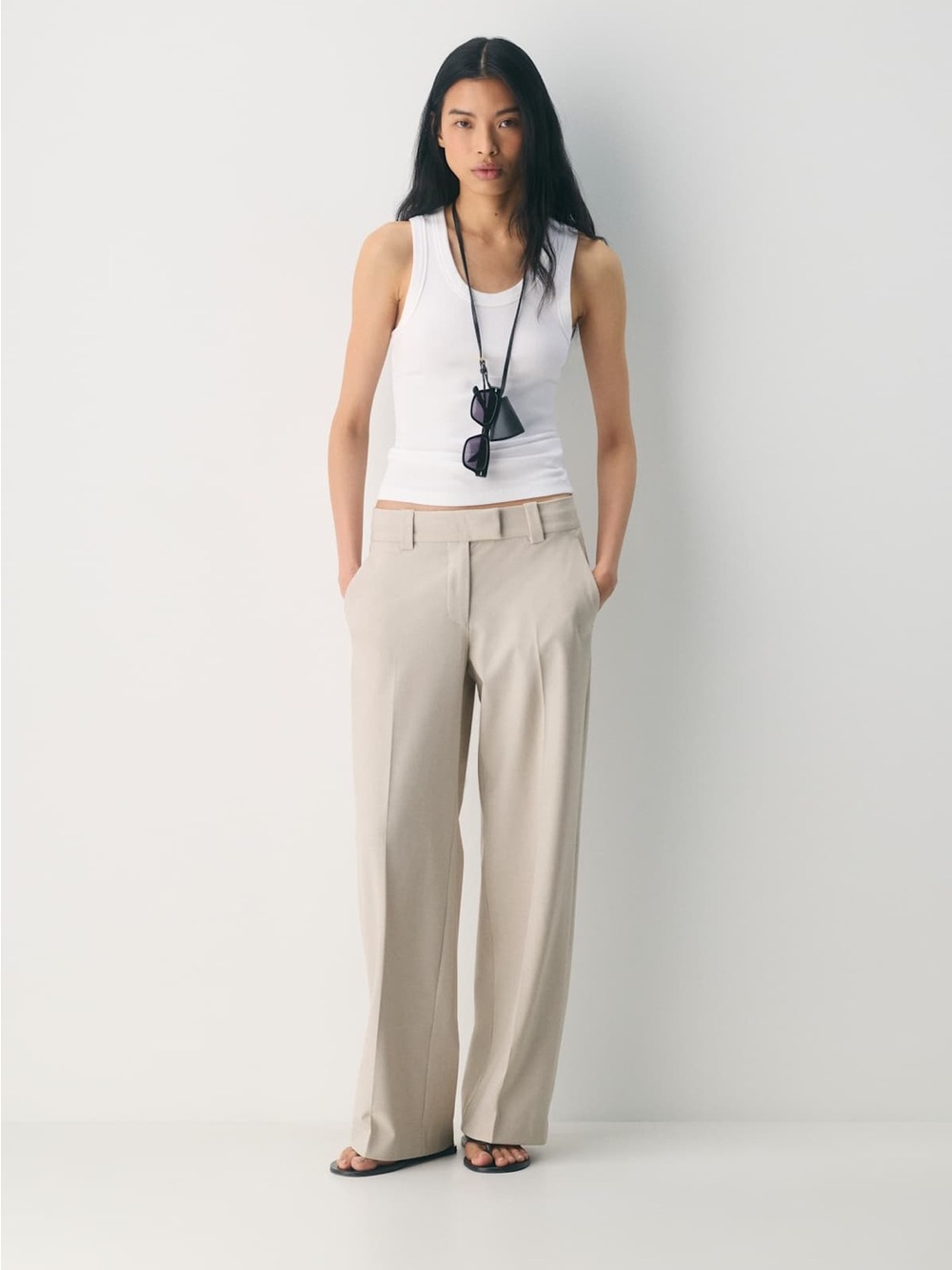 nwot Aritzia Seville Pant - Eversential™ Light 10 long 32” striped!